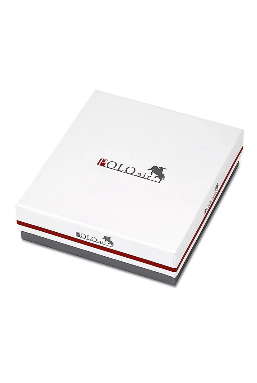 Polo Air Premium Set Kombin Erkek Kol Saati Parfüm Gözlük Set Siyah-Bakır Renk PL-0704E3